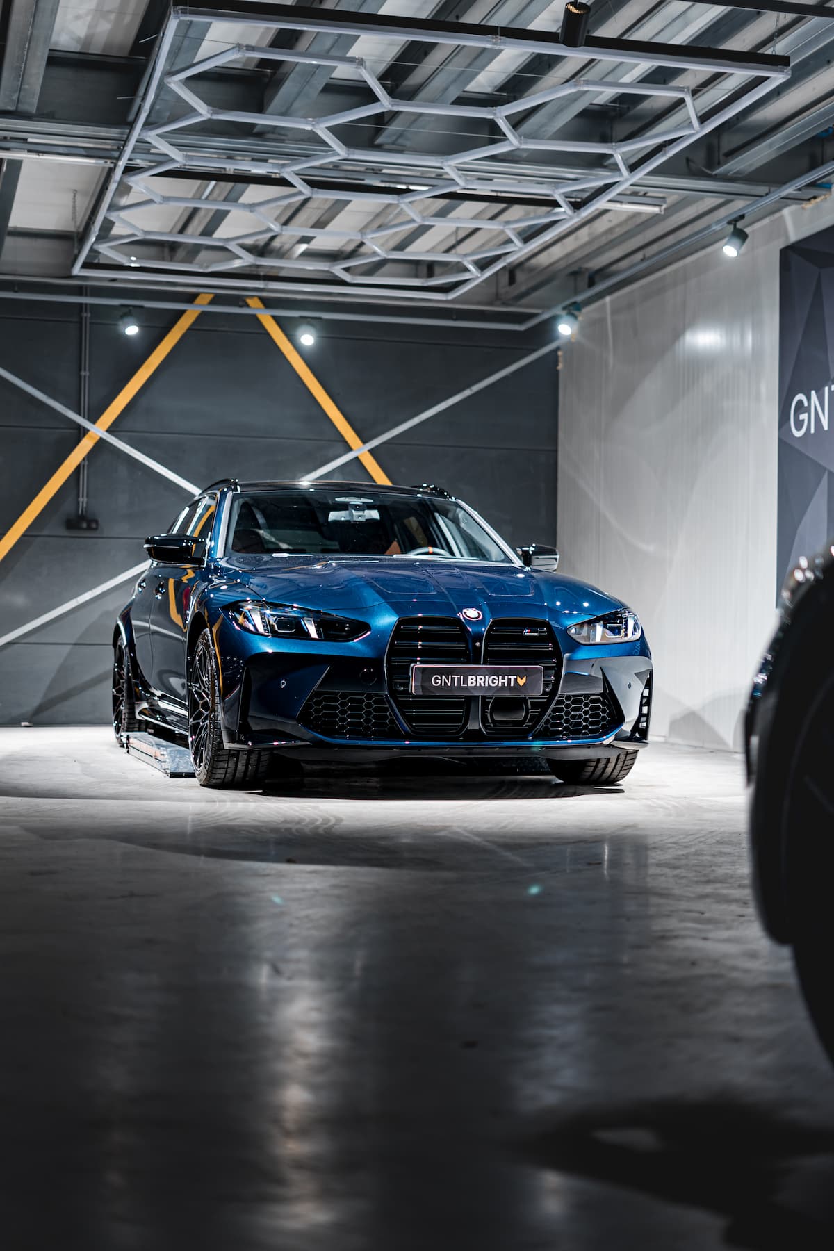 BMW M3 Touring with ceramic coating right front view