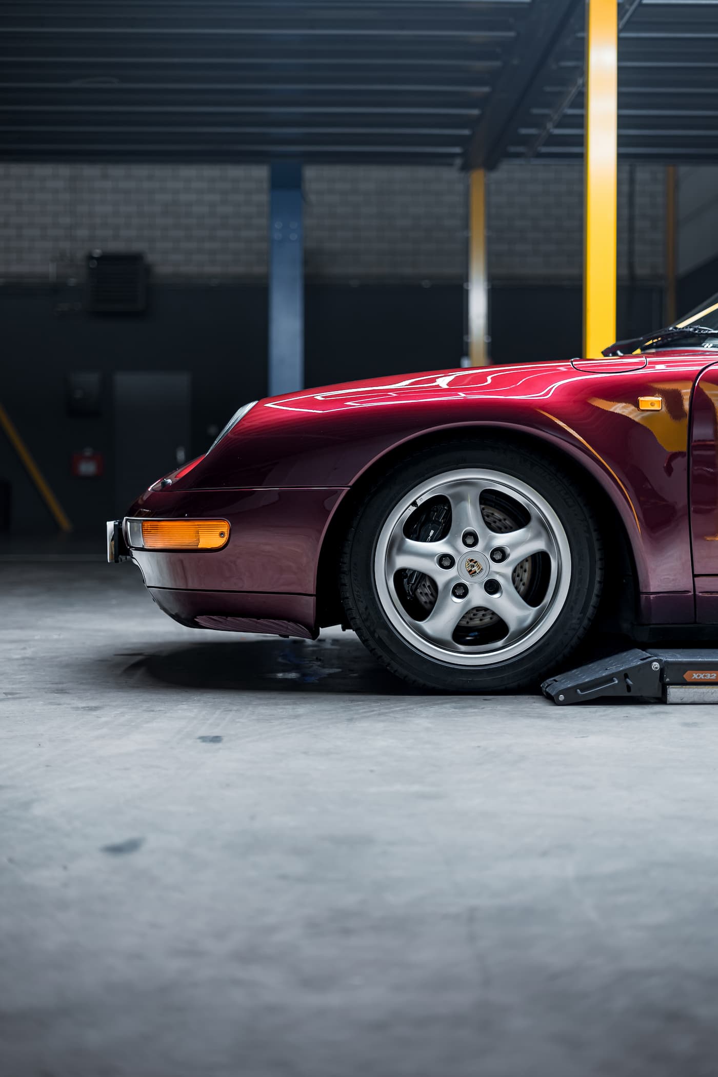 Porsche 993 Tagra detailing met keramische coating linksvoor