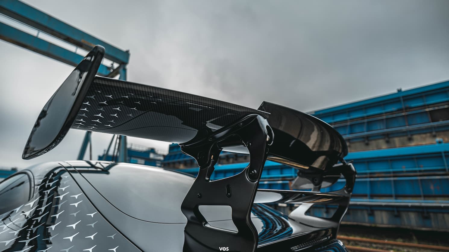 Mercedes AMG GT Black Series P One Edition met PPF op spoiler detail