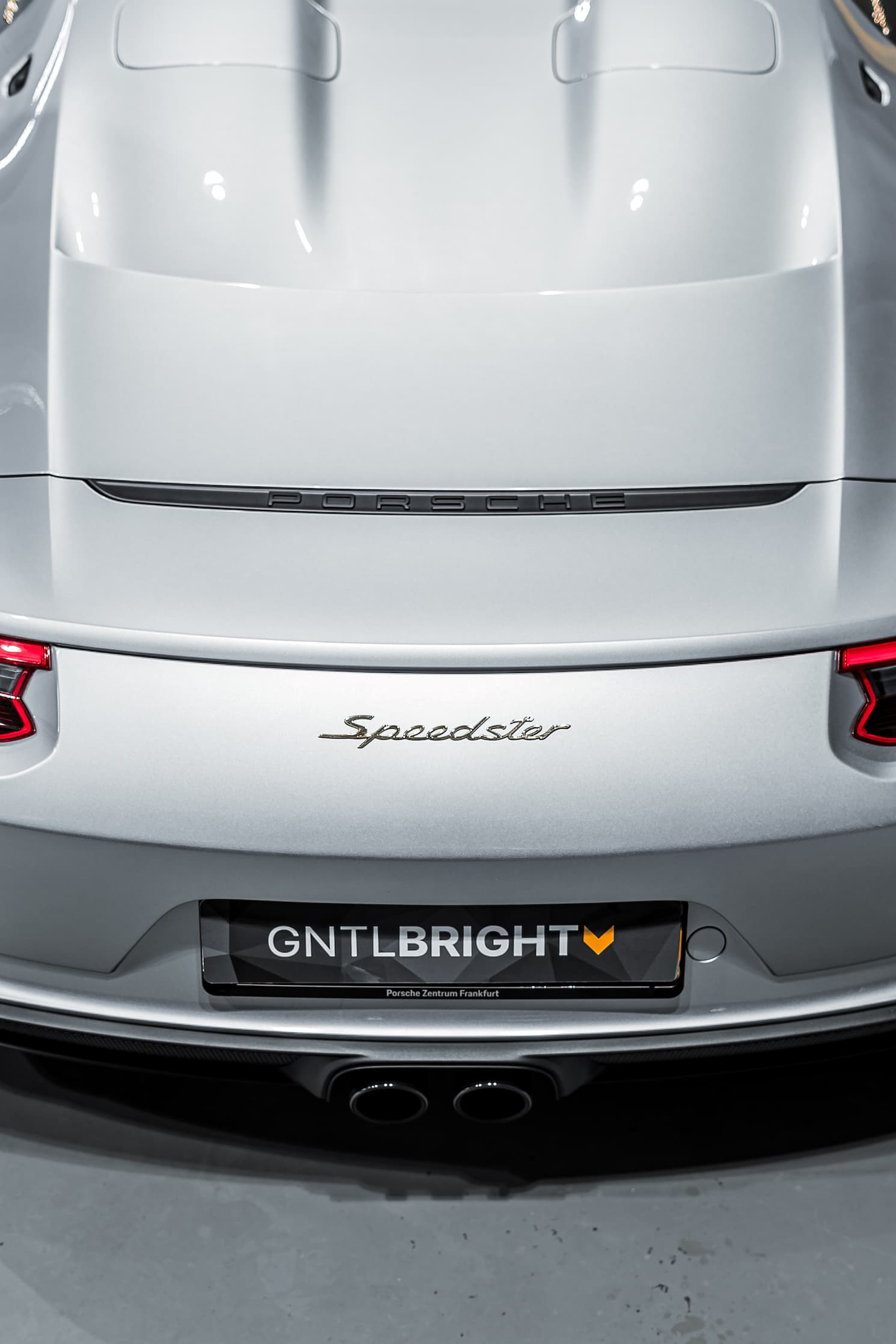 Porsche 911 Speedster met Front Protection PPF achterzijde van boven