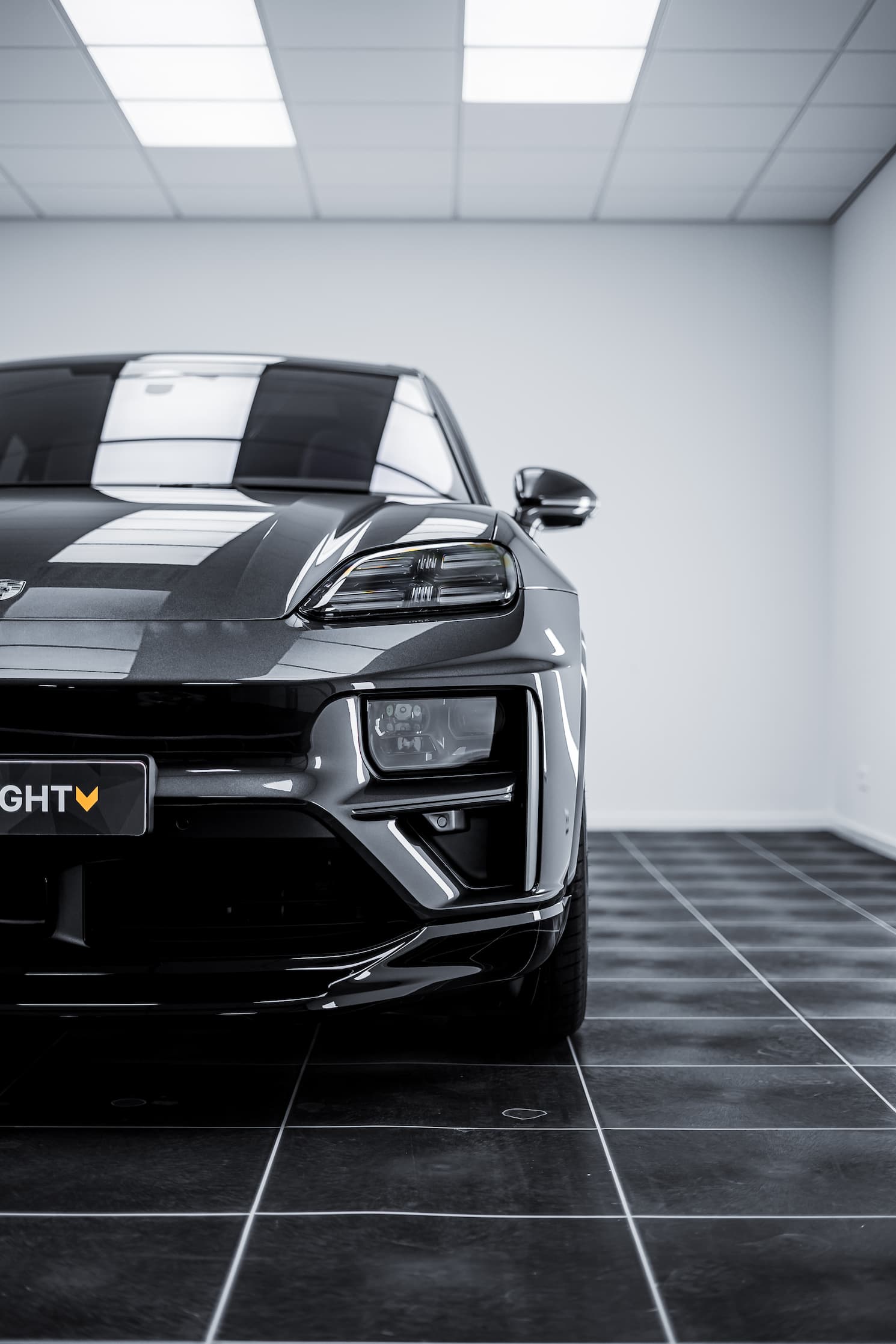 Porsche Macan Turbo S met Full Protection PPF voorzijde links