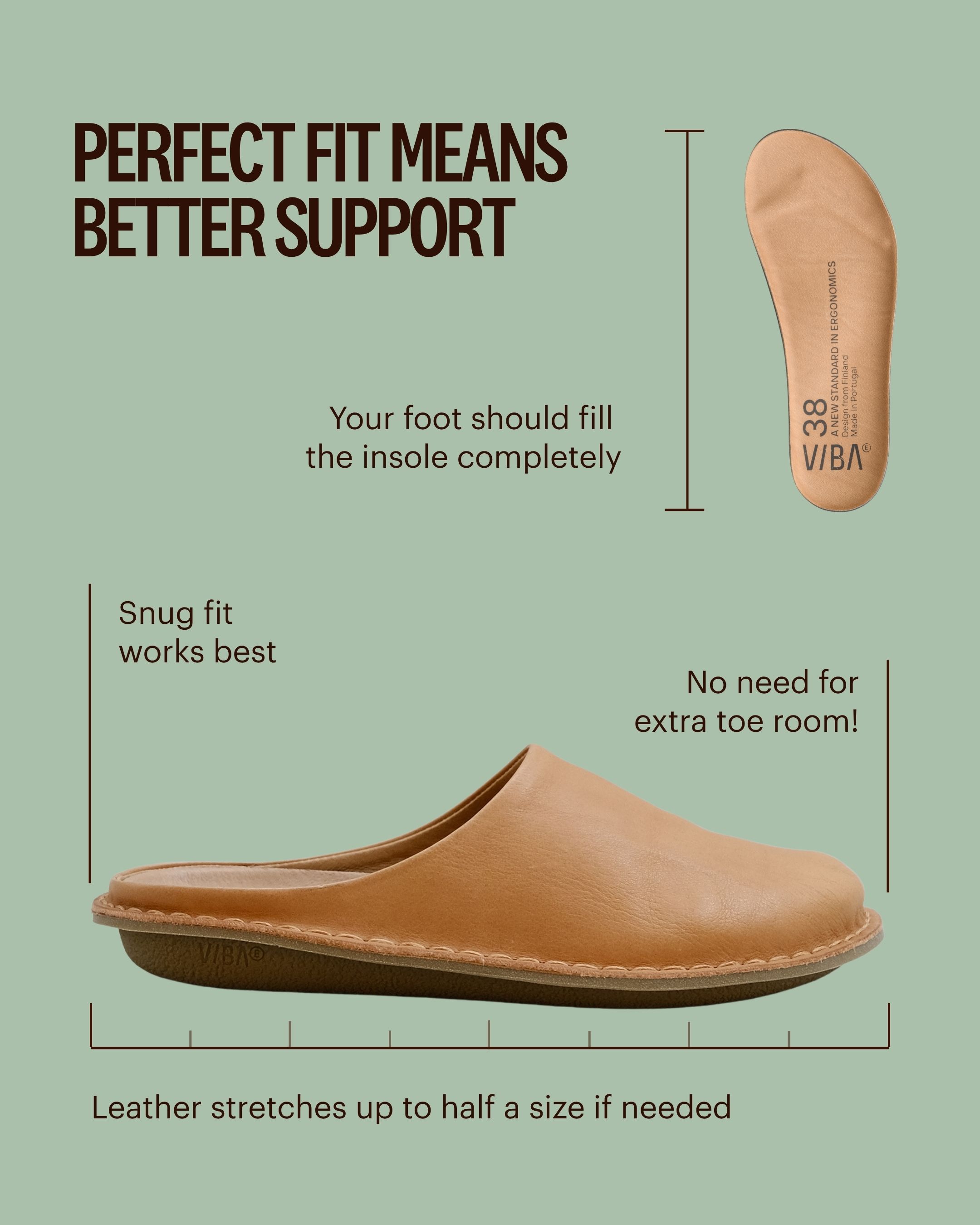 VIBAe handcrafted footwear with the Carbon Step footbed