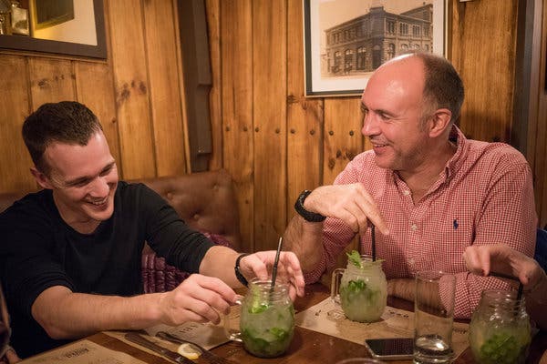 O'Brady, left, and Rudd shared drinks and discussed their mutual ambition while in Chile.