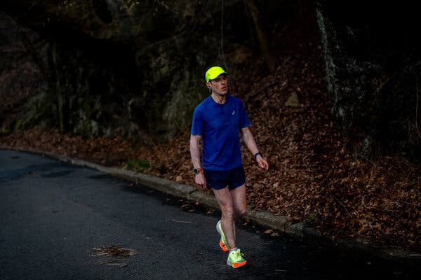 Walking up Harlem Hill.
