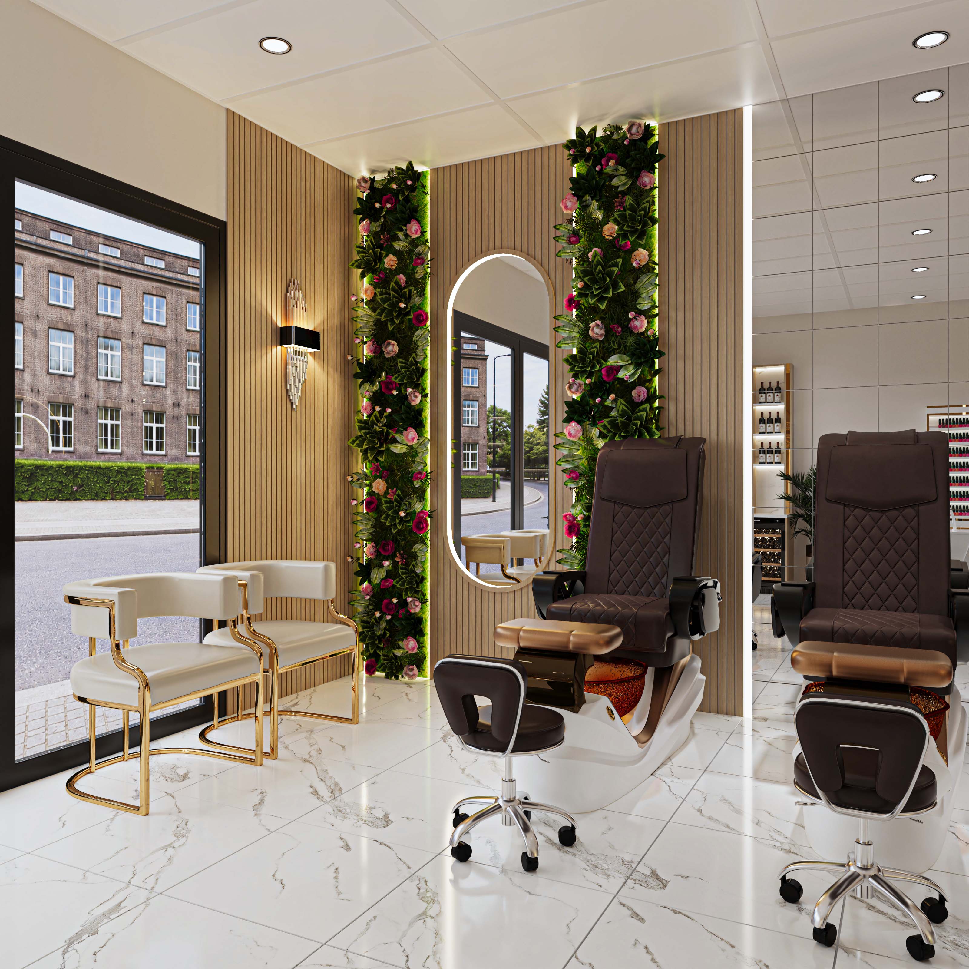 modern nail salon design ideas