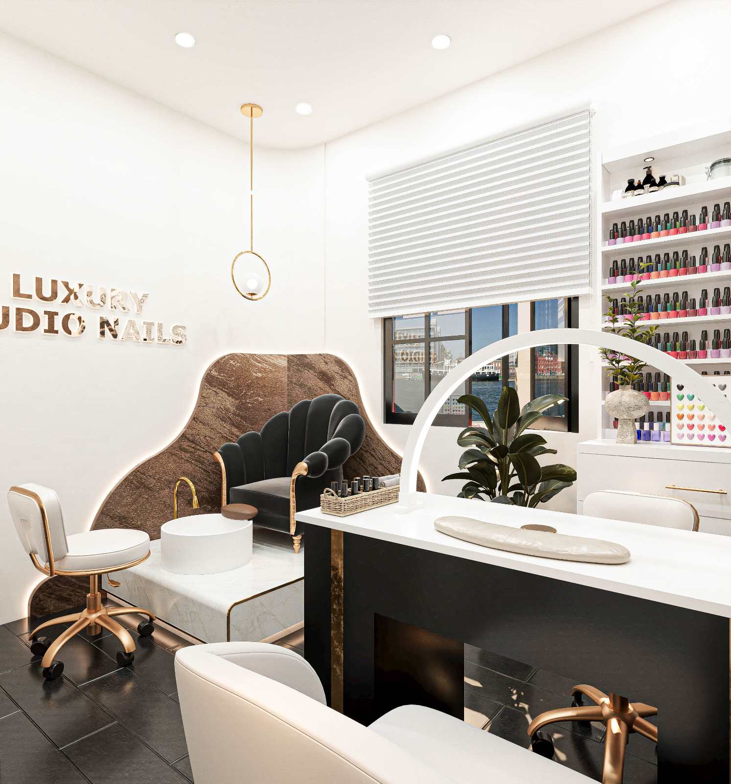 Setup tiệm nail tiết kiệm tại Mỹ hiện đại tối ưu