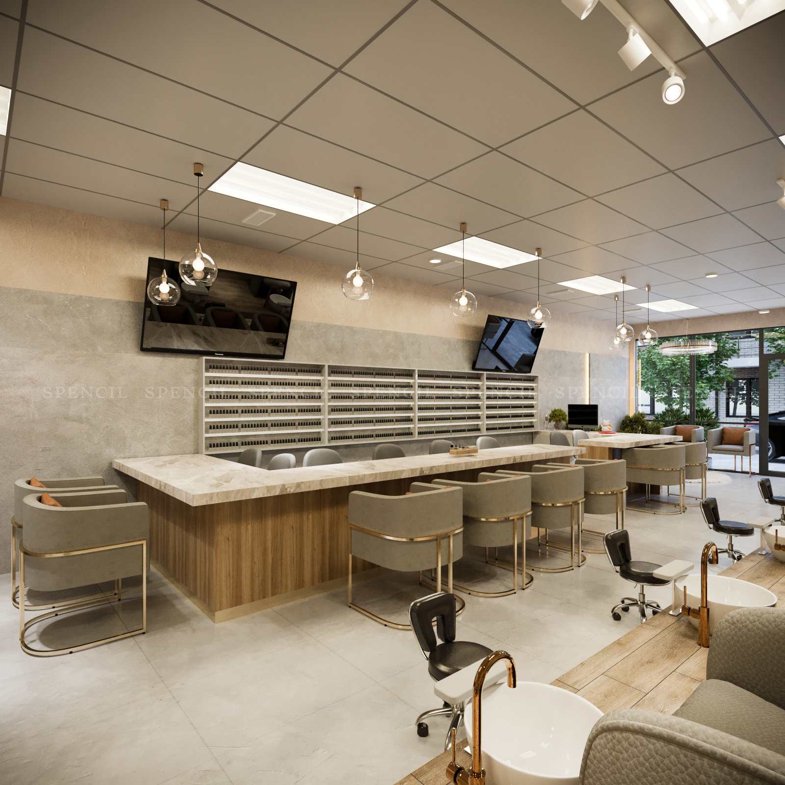 bàn manicure cho nail salon tại Mỹ giá rẻ bền đẹp