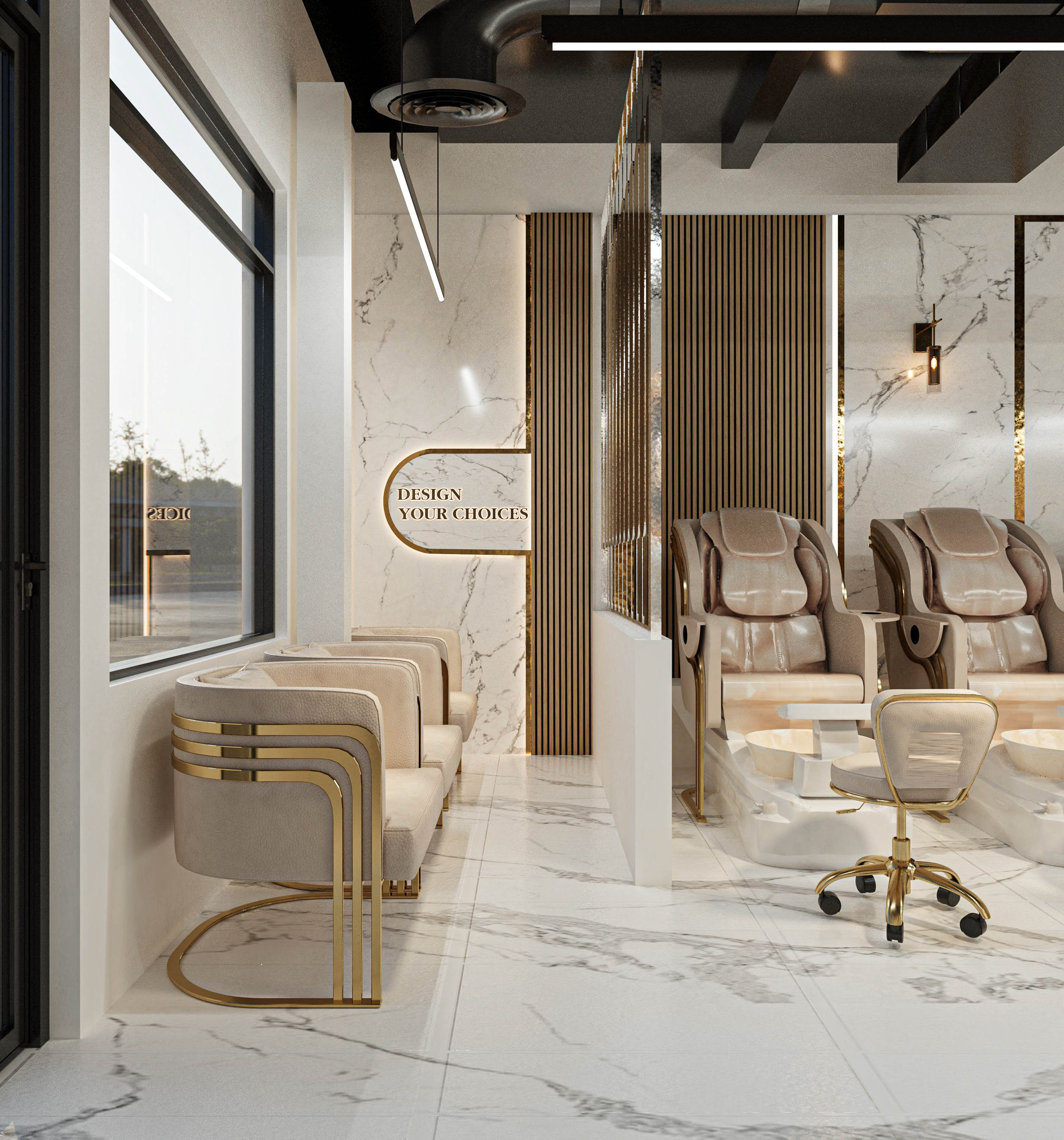 Hệ thống thông gió tiệm nail tại California theo tiêu chuẩn Healthy Nail Salon Program