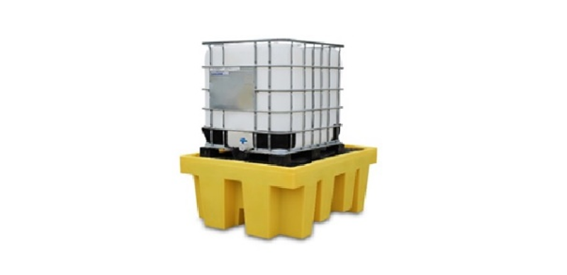 Spill pallet for IBC container