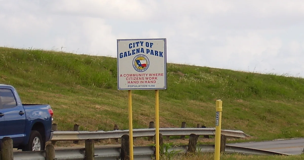 City of Galena Park, Texas welcome sign