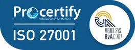 Logo ISO 27001 certificaat.