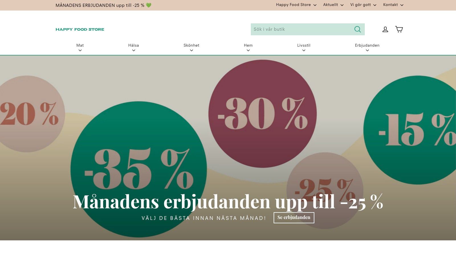 Happy Food Store – Ekologisk livsmedelsbutik
