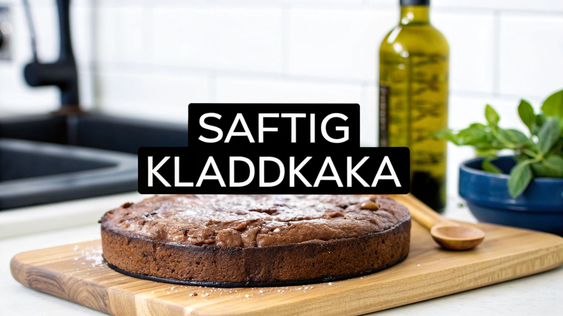 Perfekt kladdkaka med olja | Enkel recept för saftig kaka