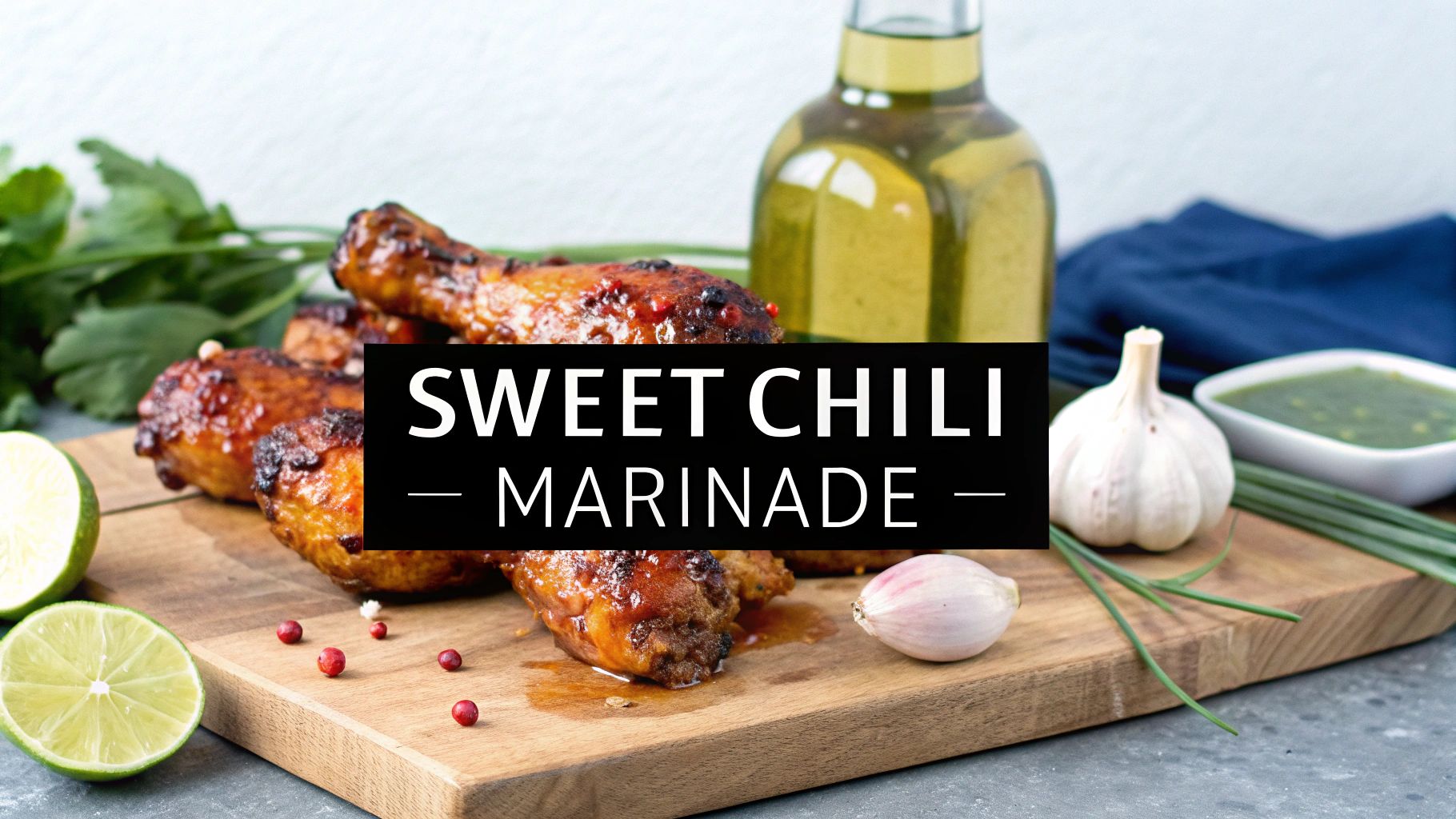 Perfekt kycklingben marinad sweet chili
