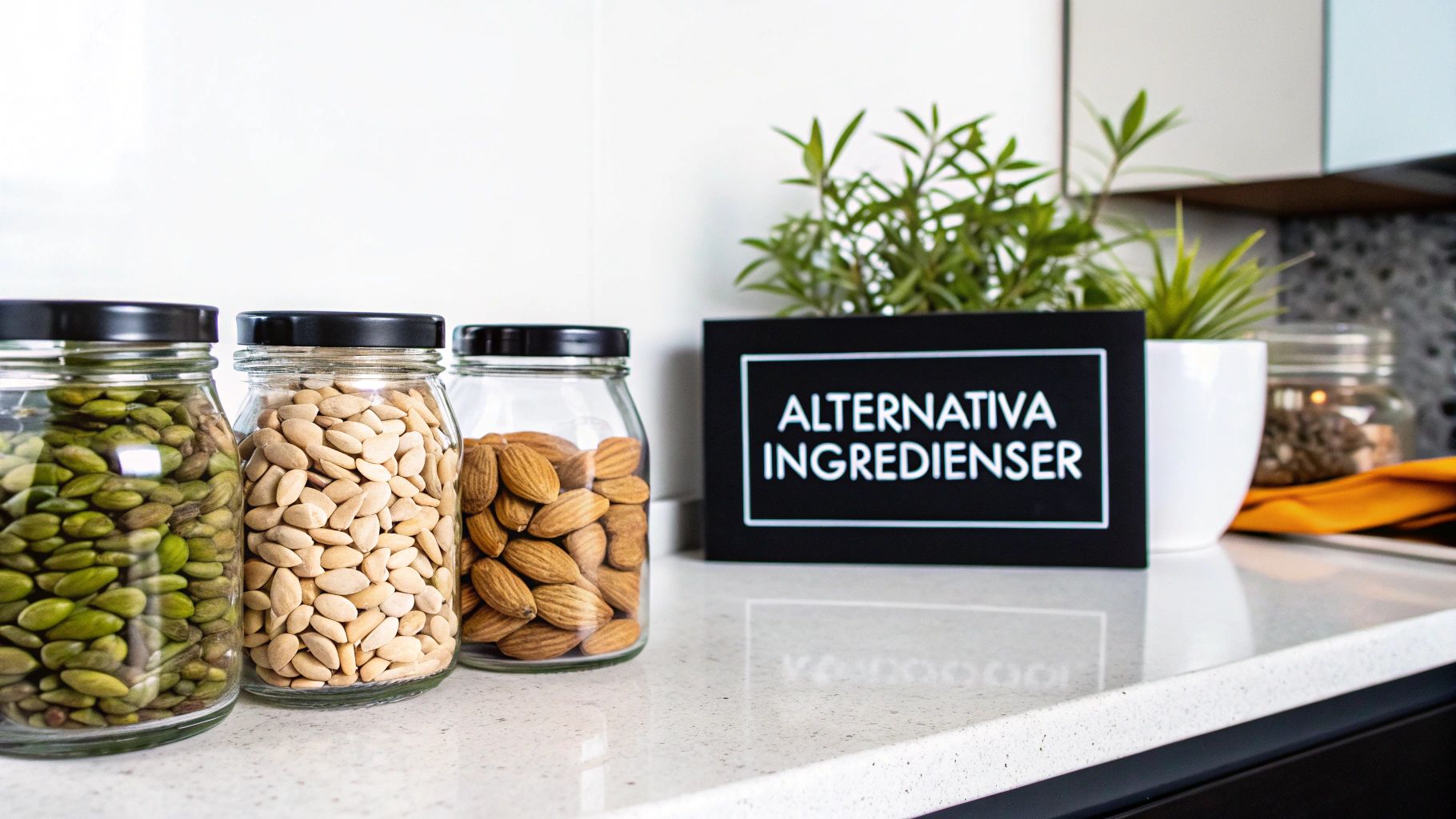 En skål med krämig grön pesto, redo att serveras.