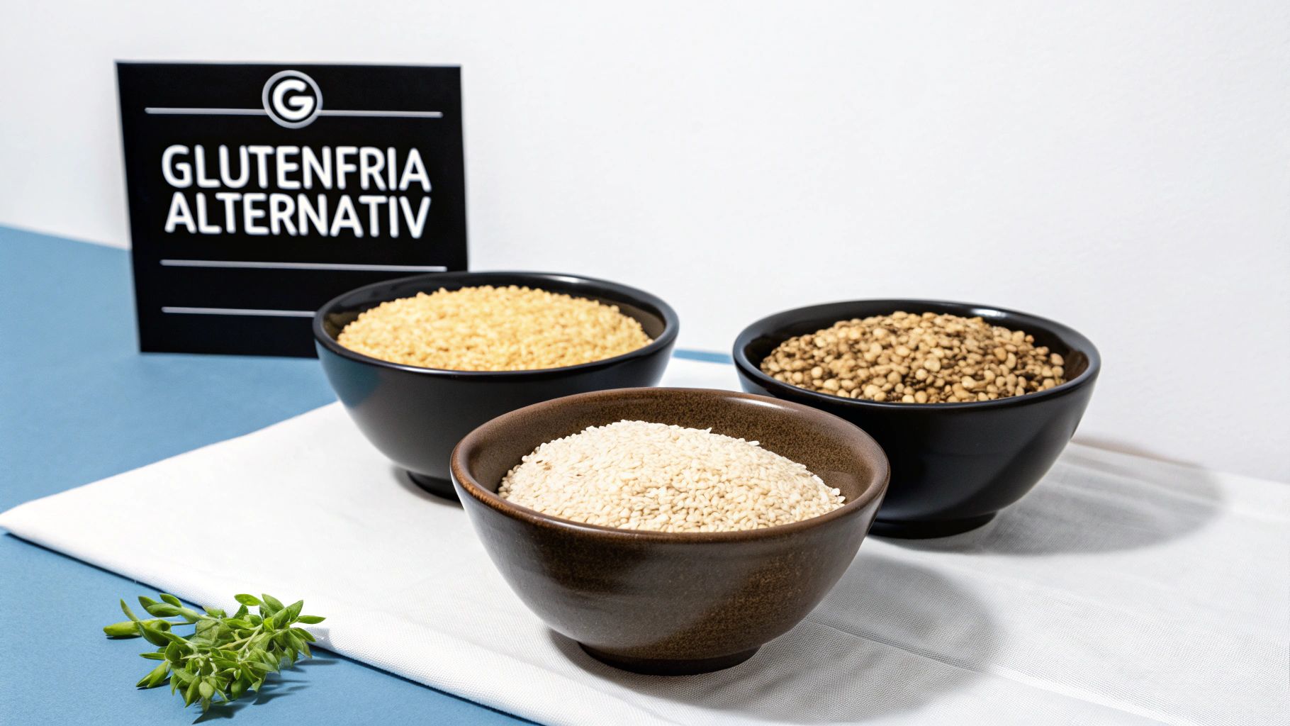 En vacker och färgstark sallad gjord på quinoa med färska grönsaker.