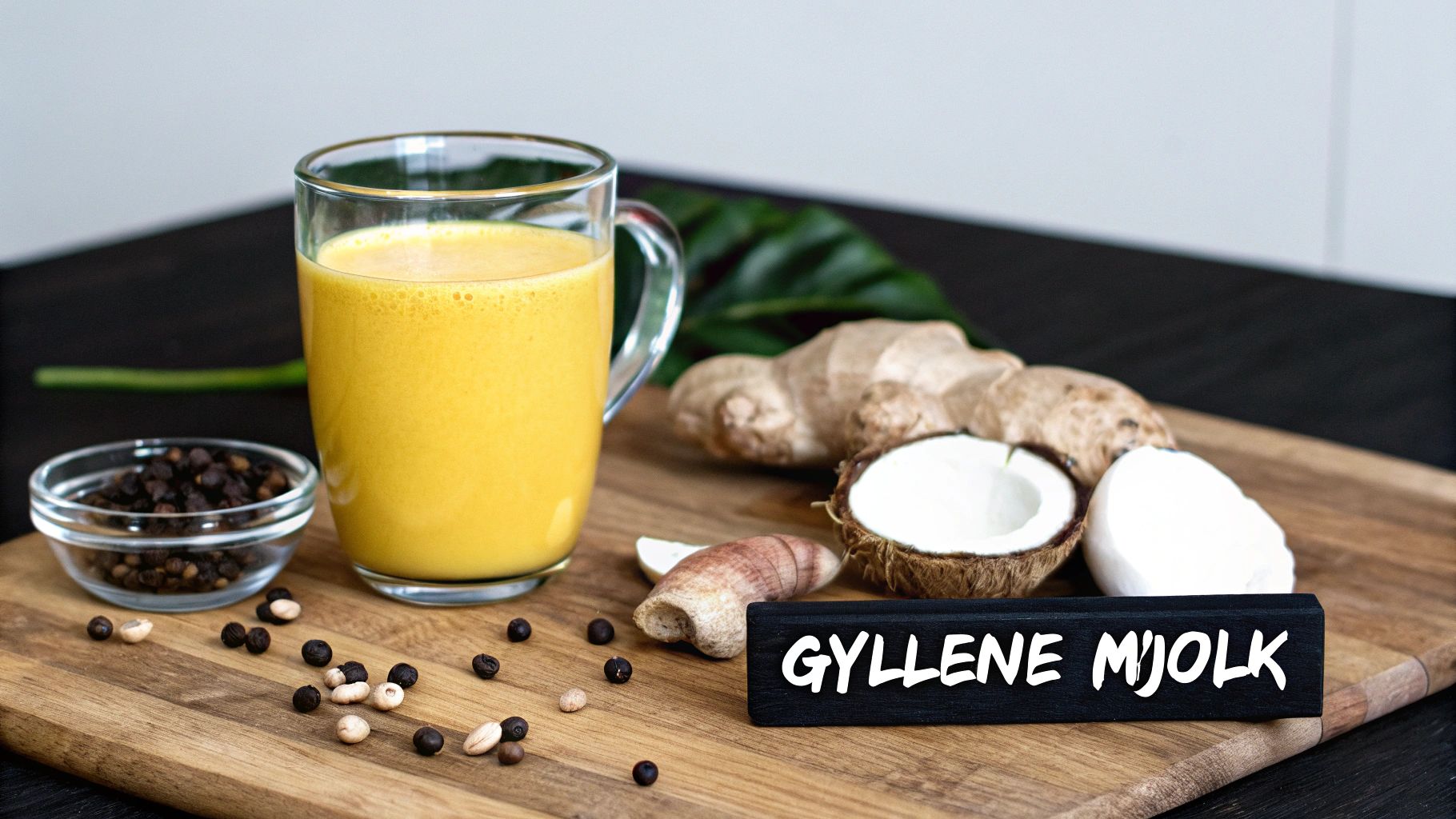 Gyllene Mjölk med Gurkmeja och Ingefära