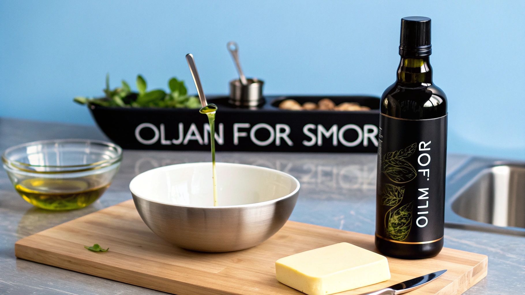 Oljan som ersätter smöret: olja istället för smör i recept