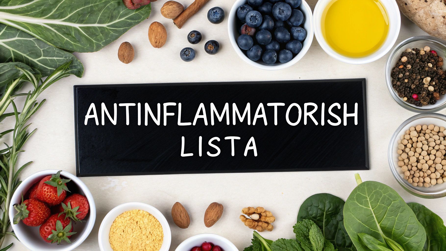 Den Ultimata Antiinflammatorisk Mat Lista: 10 Livsmedel 2025