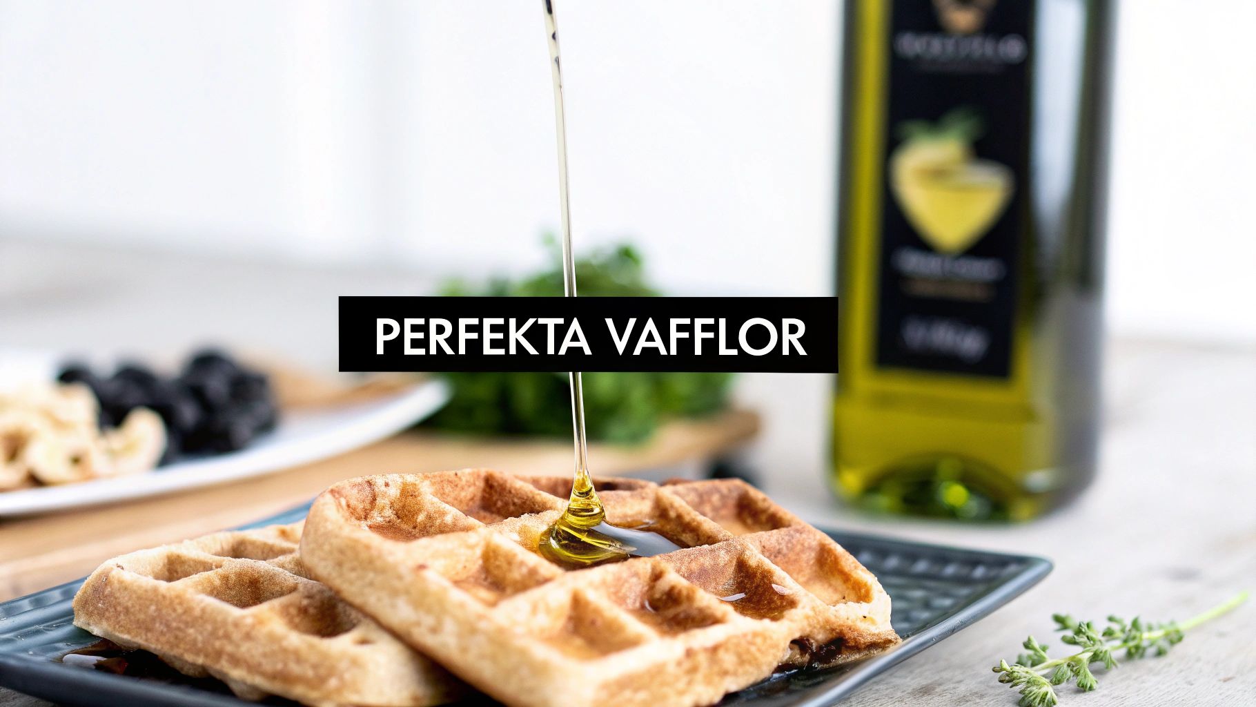 Gör perfekta våfflor med olja varje gång