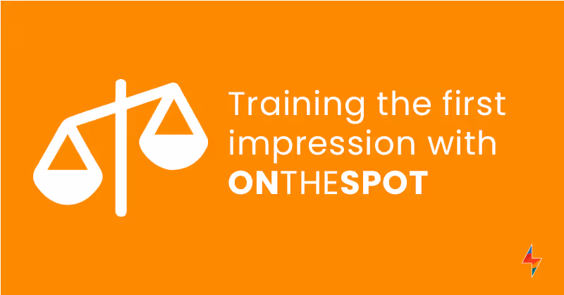 Training the first impression with learning ONTHESPOT