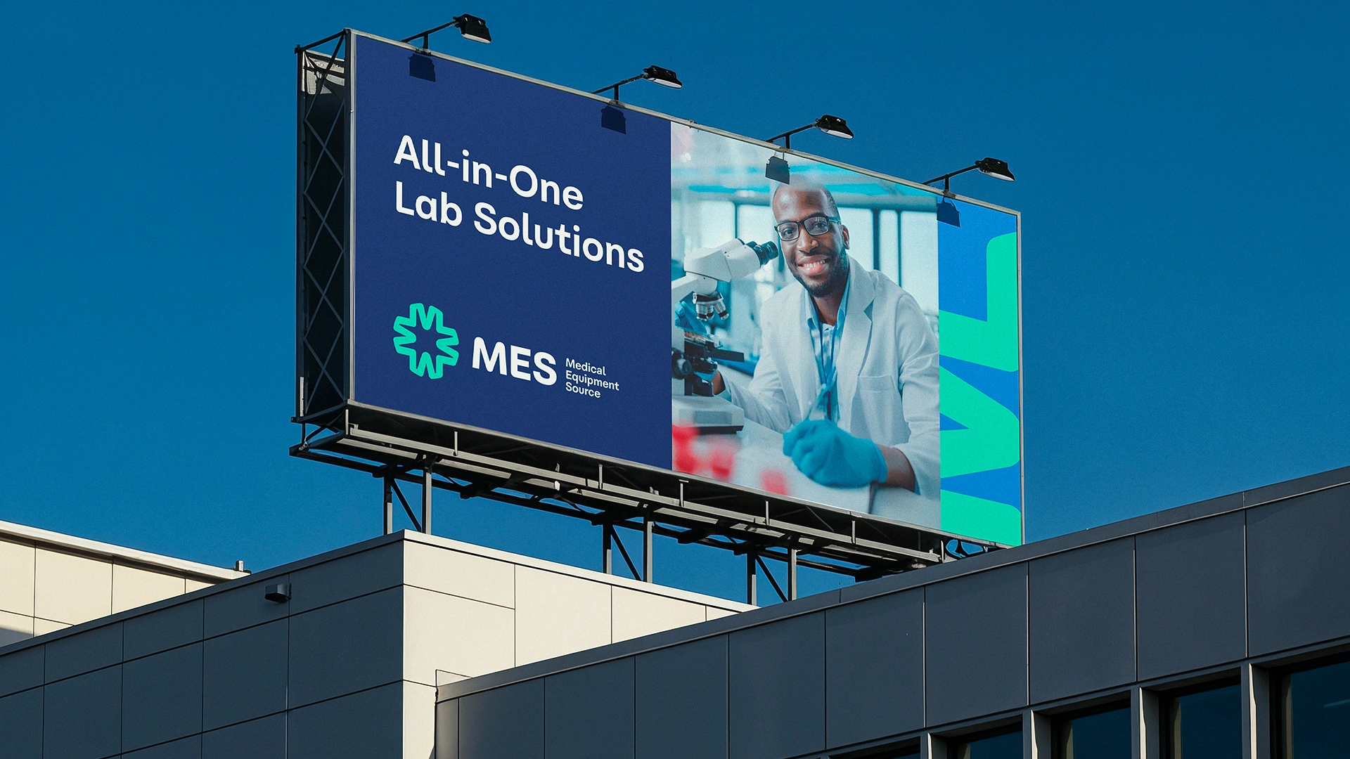 Huntington Convention Center campaign on screen at a district event