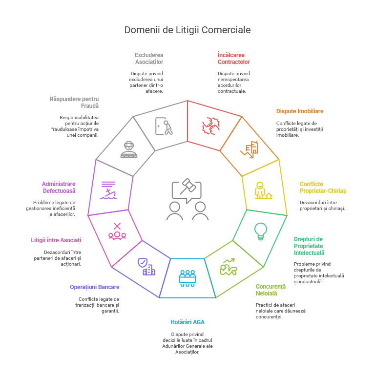 Reprezentare în litigii comerciale și contractuale - avocat Chiriece