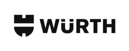Wurth company logo with shield emblem.