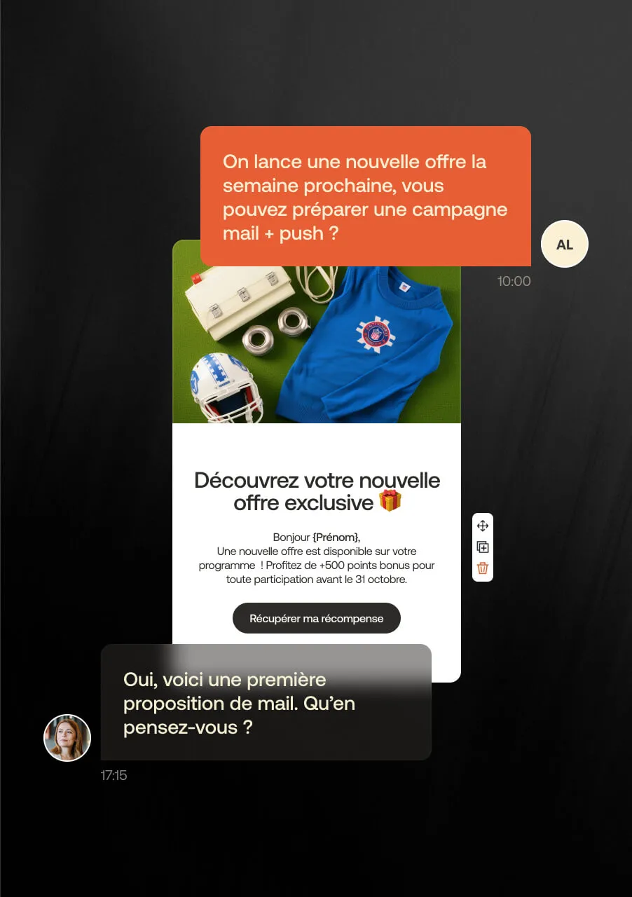 Campagne mail personnalisée