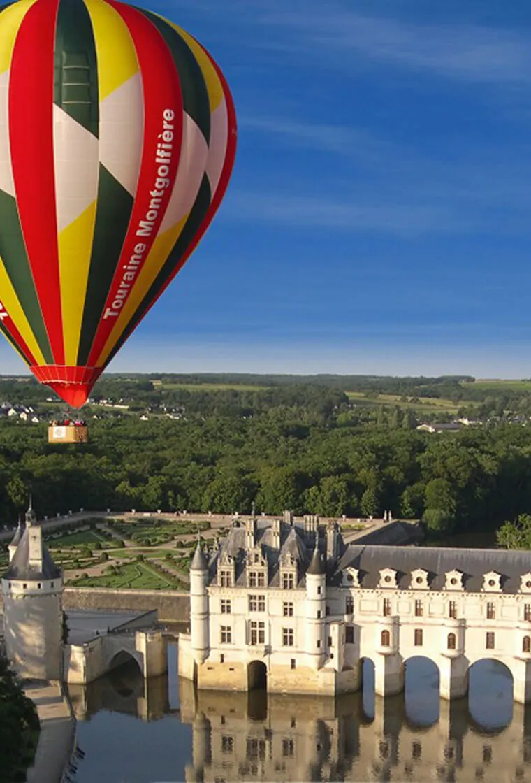 chateau chenonceau montgolfière