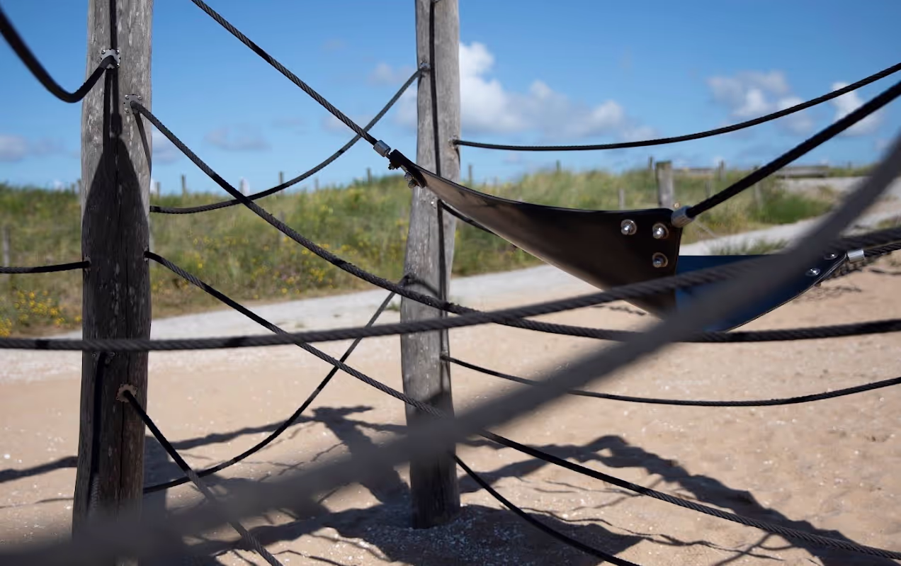 Hangmat op het strand.