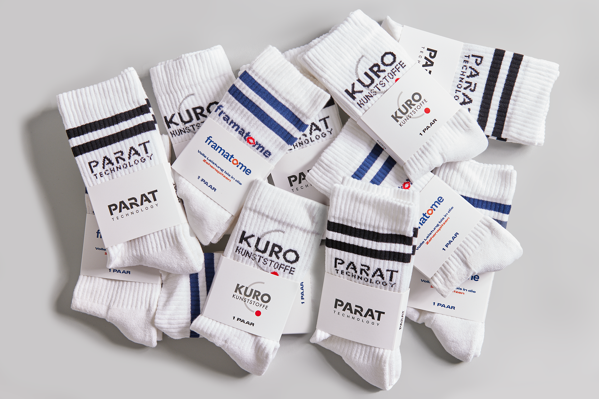 Team socks in corporate design