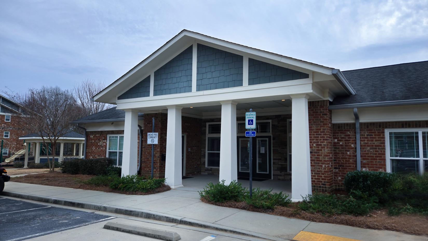 Exterior of leasing office