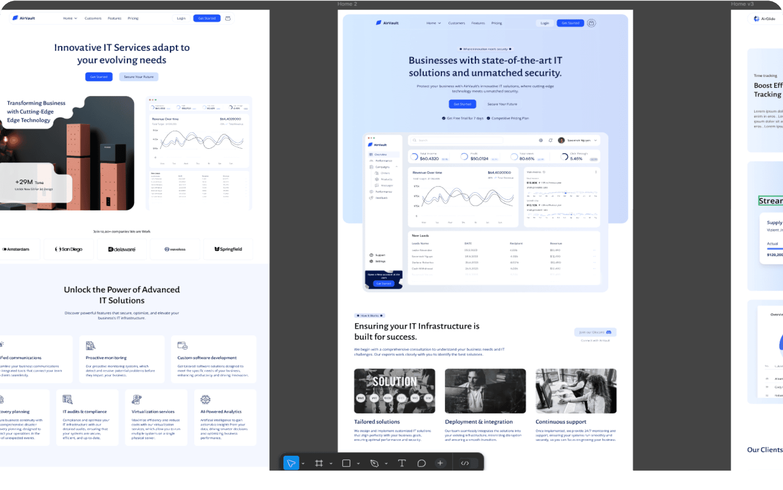 AirVault webflow template image