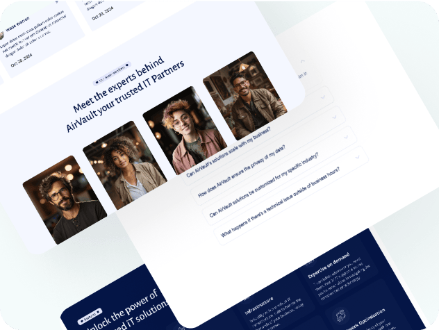 AirVault webflow template image