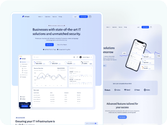 AirVault webflow template image
