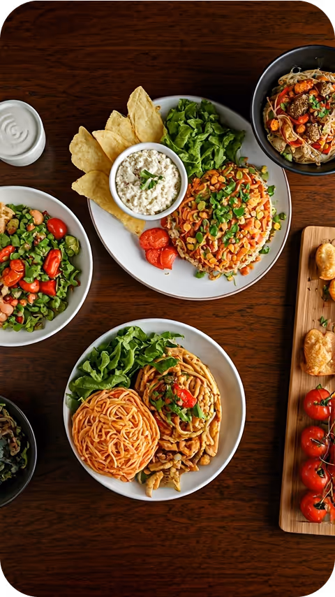 healthy diverse meal options available on Sharebite's platform