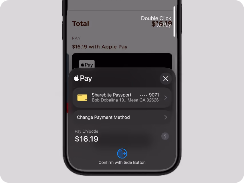 Pay for lunches online with Apple Pay and Passport