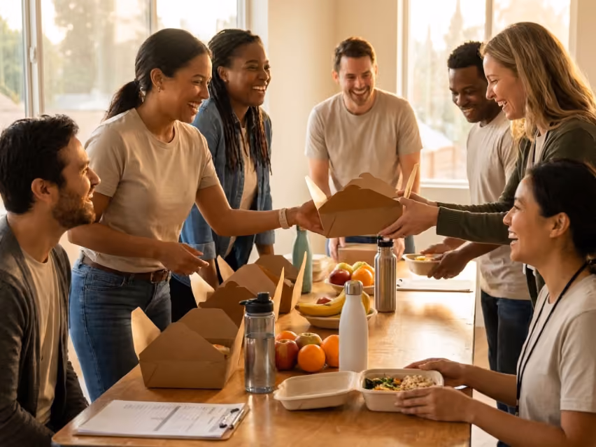 nonprofit tax exempt meal ordering