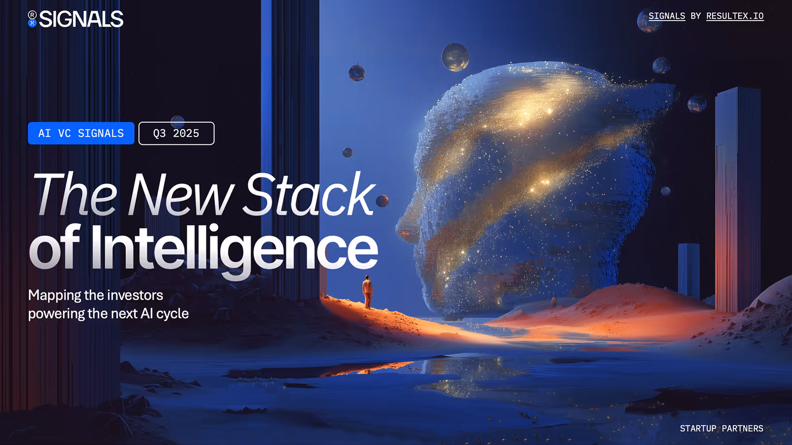 AI VC Signals report cover - Strategic intelligence on the new stack of AI infrastructure and venture funding.