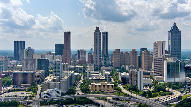 City Skyline of Atlanta Georgia 