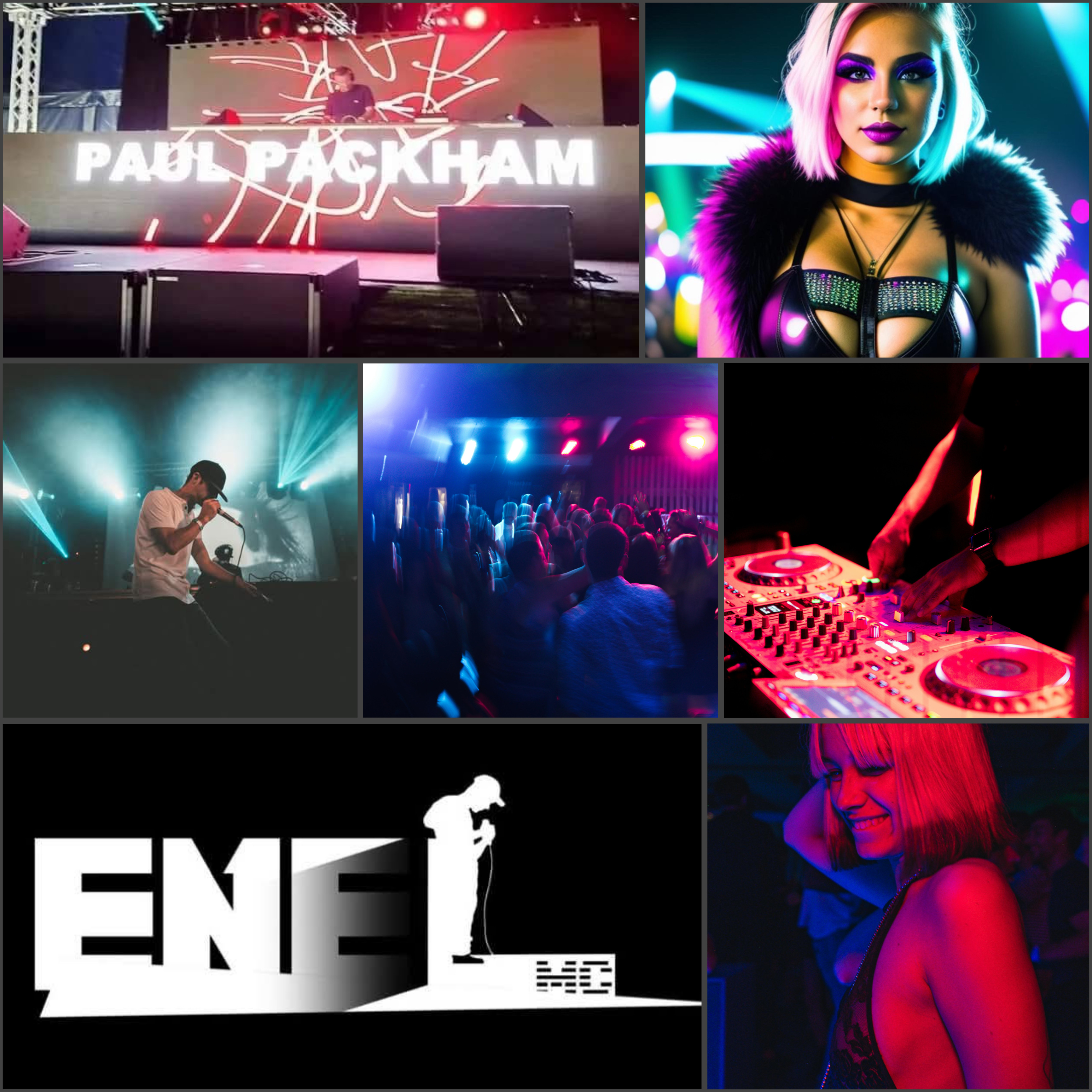 a flyer for the EDM retold events