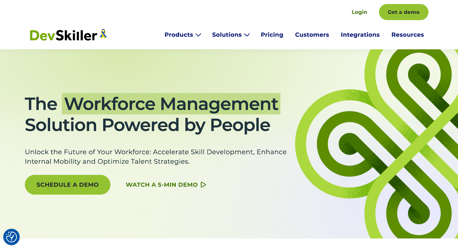 DevSkiller technical assessments page with skills tests and features