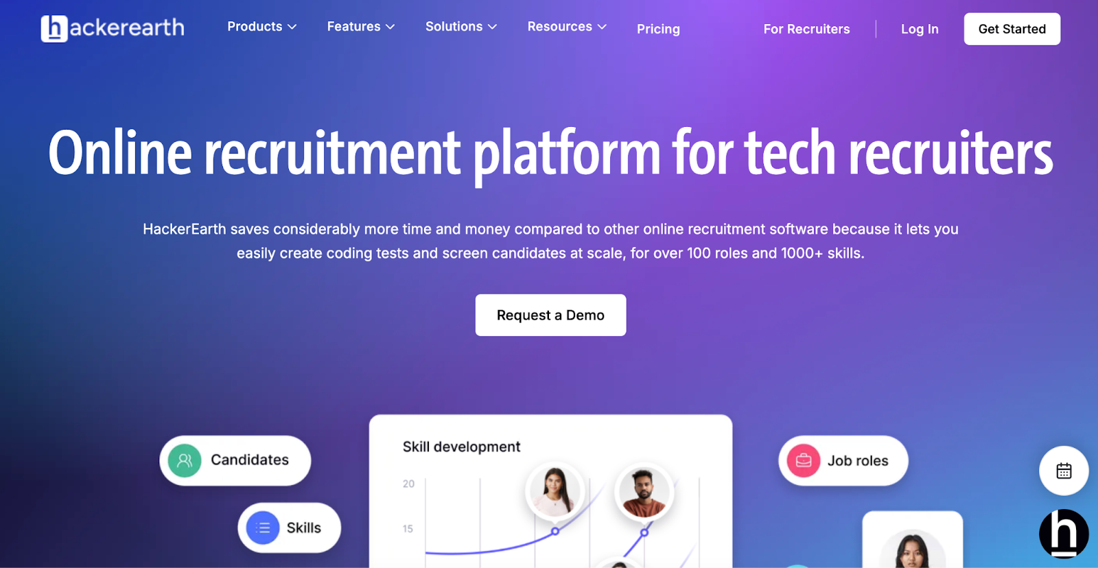 HackerEarth online tech recruitment platform for screening