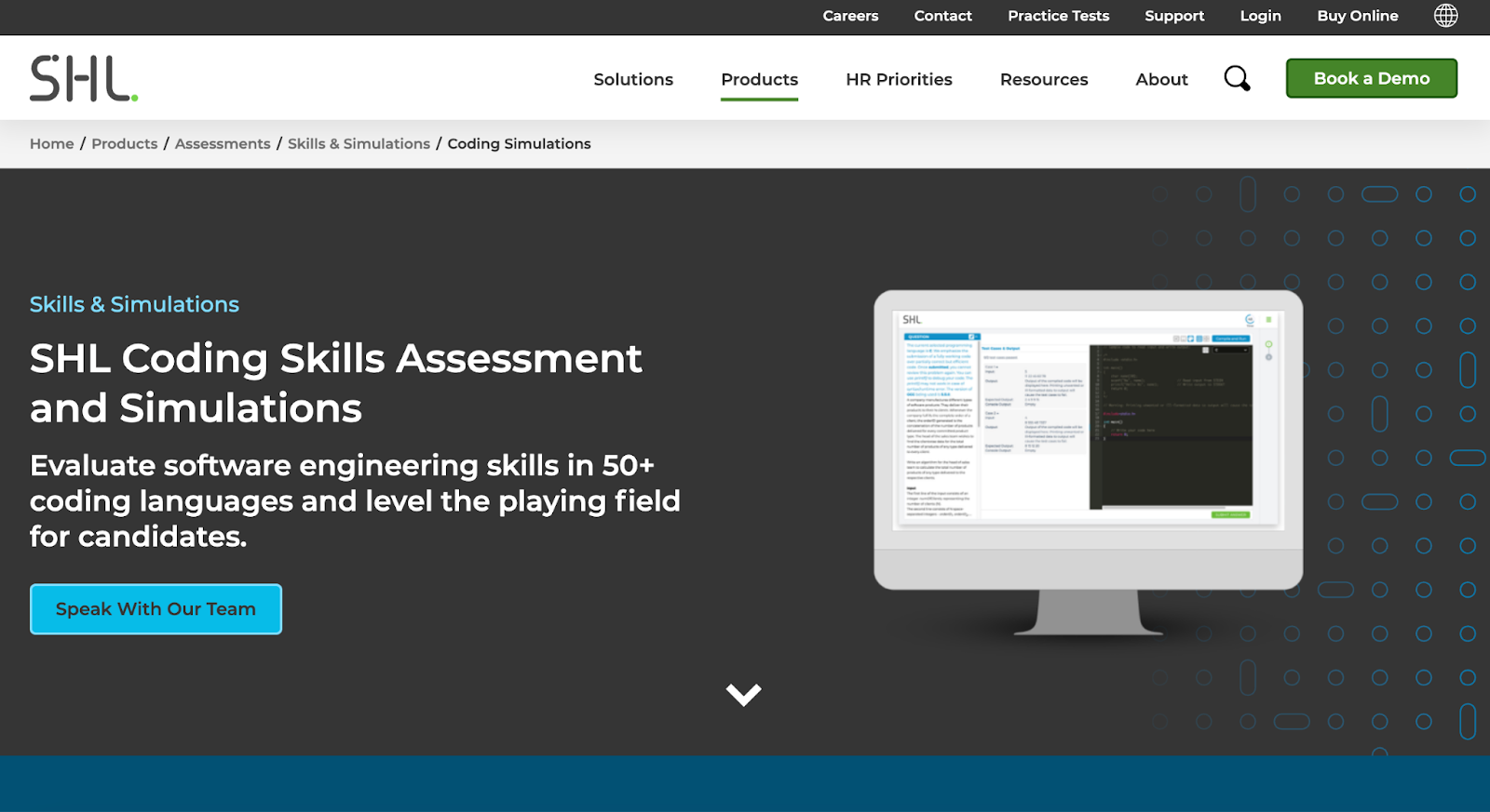 SHL Coding Skills Assessment for software engineers