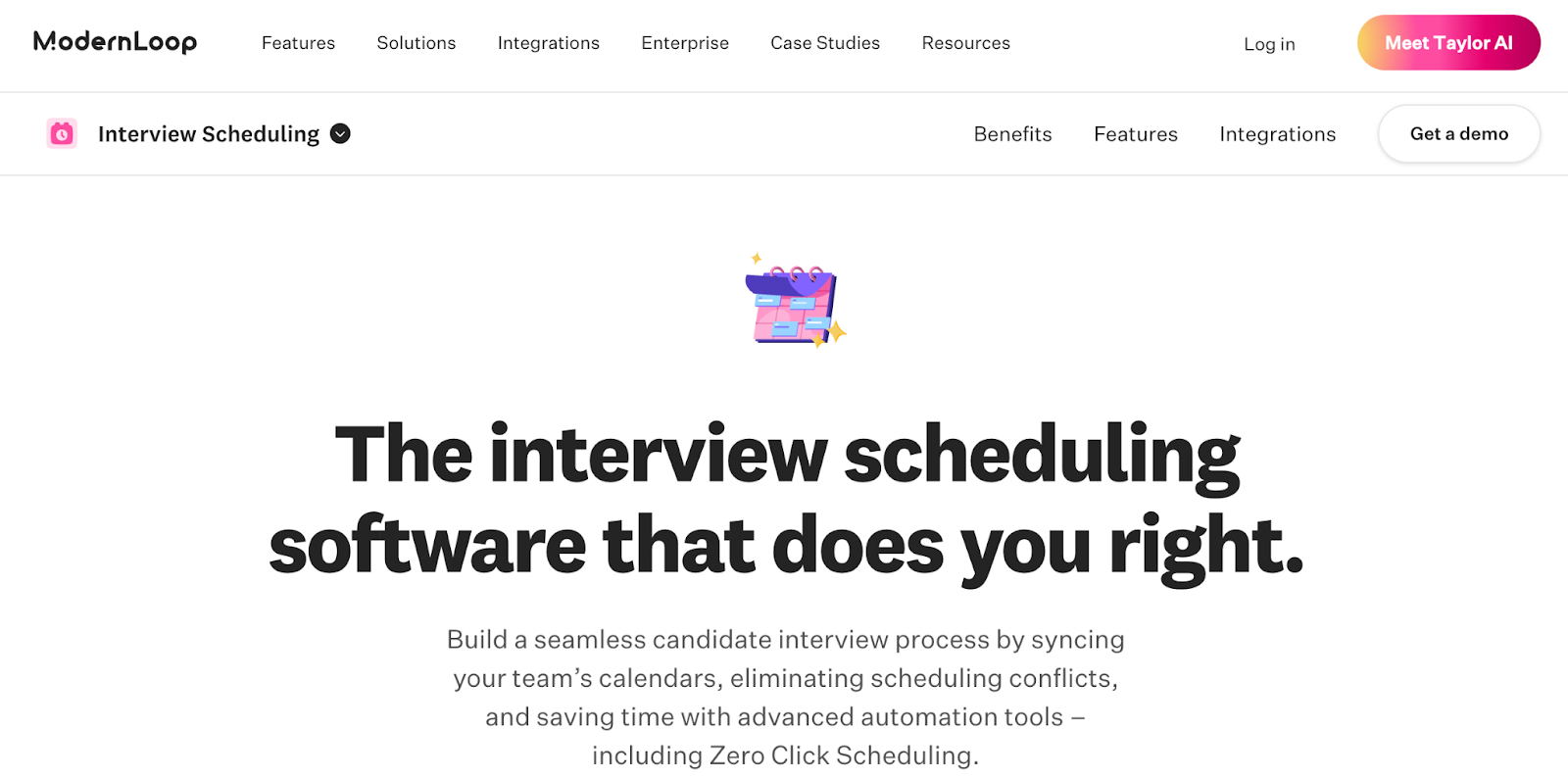 Coordinate interview schedules with ModernLoop
