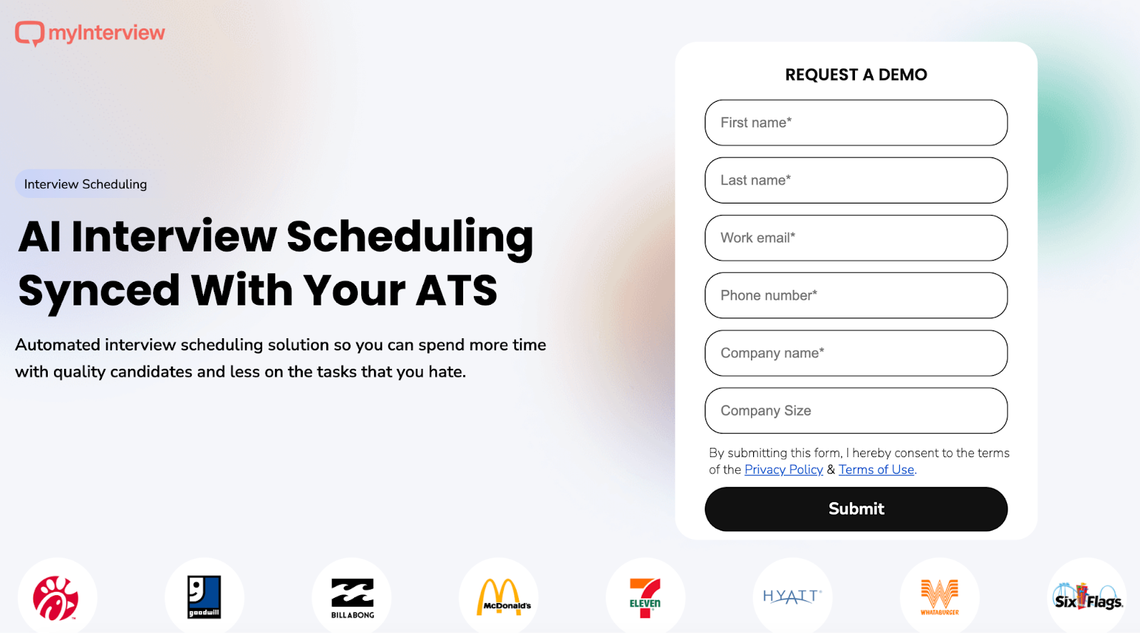 Automate time-consuming tasks and schedule interviews