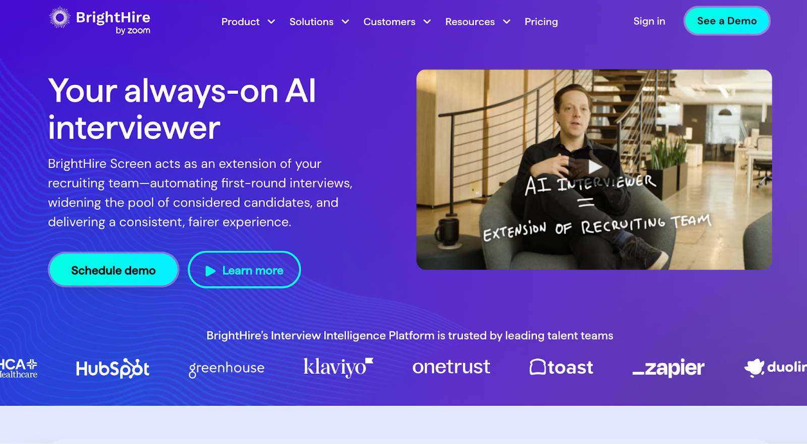 Get candidate summaries, interview topic coverage, and instant answers