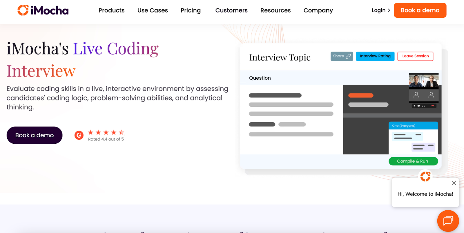 Hire virtually with iMocha’s Live Coding Interview platform