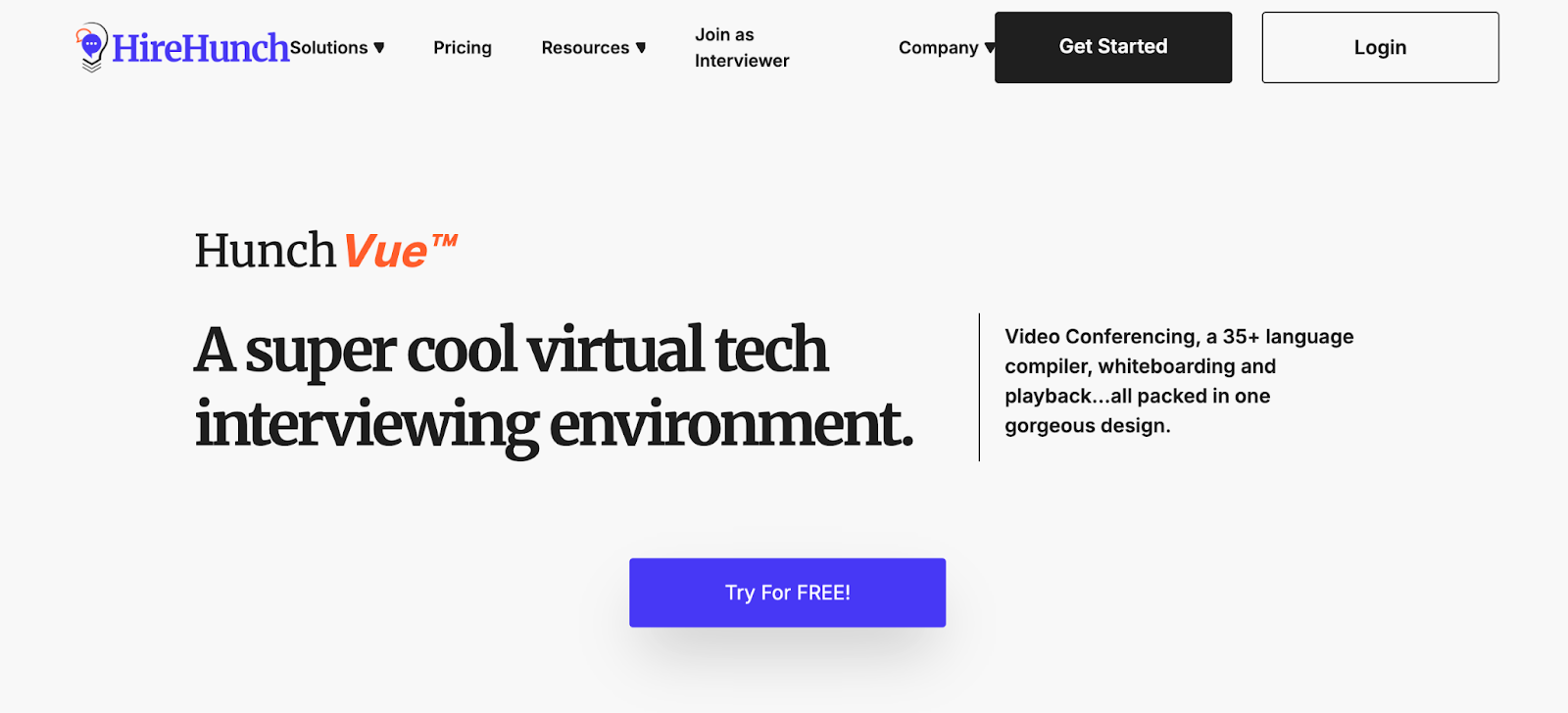 Evaluate candidate’s technical aptitude with HunchVue